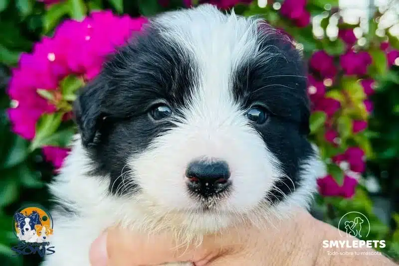 Cara de un border collie